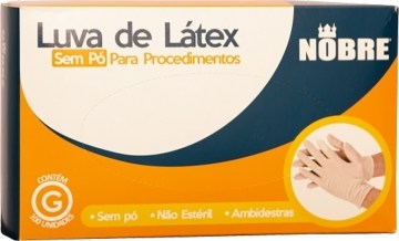LUVA LATEX S/TALCO G C/100 - 965